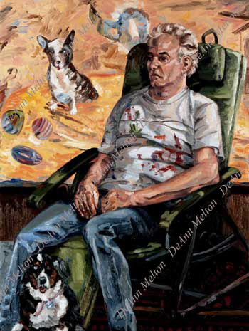 oil portrait of artist, Albert Kogel, by DeAnn Melton