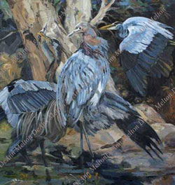 Odyssey-Blue Heron by DeAnn Melton